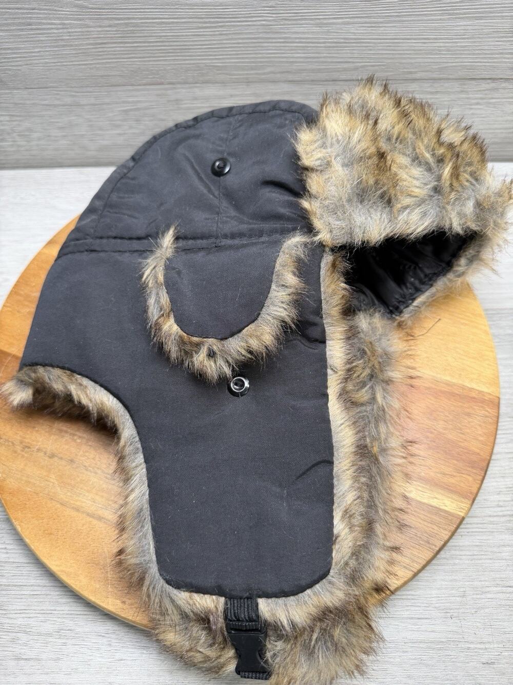 Monster Energy Polyester Faux Fur Winter Trapper Cap